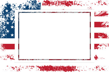 patriotic American templates for word, USA banner national theme space for text frame