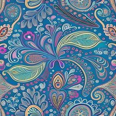 seamless pattern with flowers
