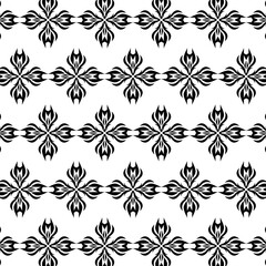 geometric cool abstract floral pattern