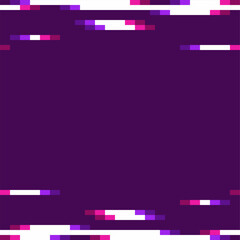Purple Prism Cloud Frame Template, Pixelated