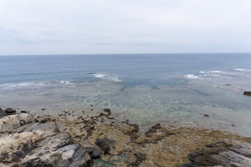 Aharen Cape in Tokashiki island, Okinawa, Japan