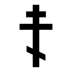 Vector graphic of the Russian Orthodox cross