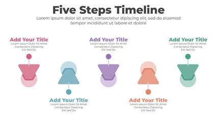 Infographic template business concept with step