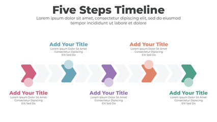 Modern timeline diagram and infographic template for business 