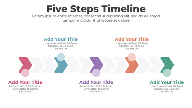 Modern timeline diagram and infographic template for business 