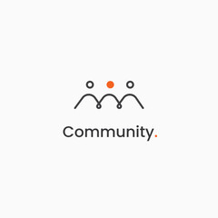 Global Community Logo Template. Community human Logo vector.  Abstract Community logo.  Community 