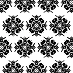Zelfklevend Fotobehang geometric cool abstract floral pattern © MochRibut