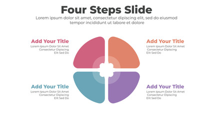 Modern infographic elements with 4 steps
