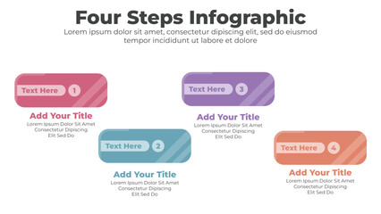 Infographic template for business timeline presentation