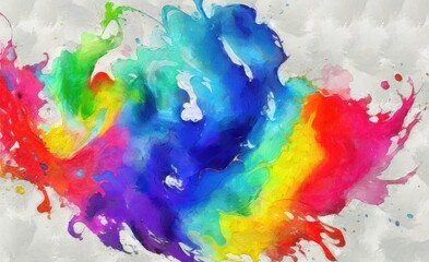 abstract colorful watercolor background, hand painted illustration, can be used as a background - 599828132