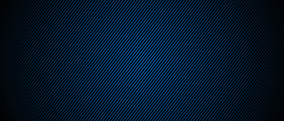 Black blue abstract background, texture with blue diagonal lines, vector illustration.