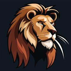 lion head vector