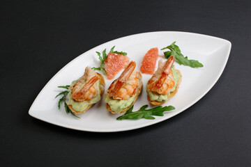 grilled shrimp on a plate