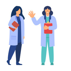 Doctor and nurse illustration