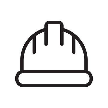 recommend clip art: Safety helmet construction icon with black outline style. job, builder, protective, protect, tool, professional, hard. Vector Illustration