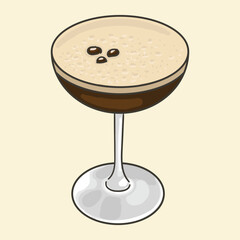 Espresso martini coffee-based cocktail