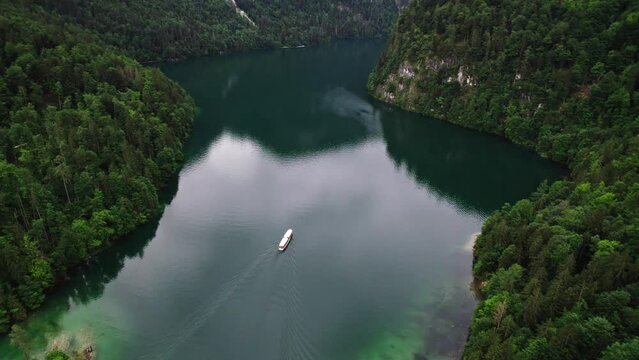 Drohnenaufnahmen vom K&ouml;nigssee in Bayern