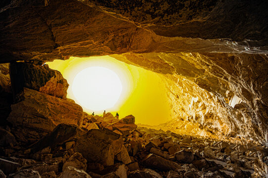 A evening photo from Heet Cave, Riyadh