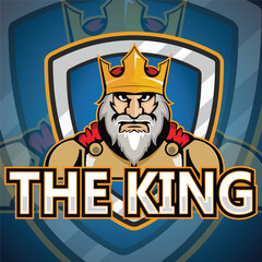 King Mascot logo design