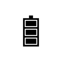 Battery vector icon. Battery flat sign design. accumulator symbol