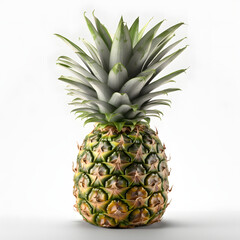 Fototapeta premium Pineapple isolated on transparent background, generative AI