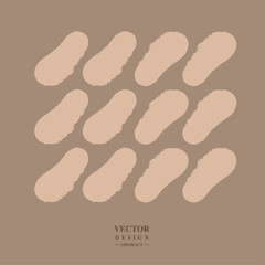 Abstract repeated pattern, hand drawn rough edges, cute style, beans, plants, seeds.