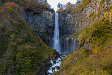 Fototapeta premium Beautiful waterfall, perfection of nature.