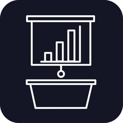 Meeting room meeting icon with black filled line outline style. isolated, outline, seminar, talk, organization, set, strategy. Vector Illustration