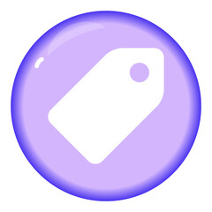 product tag flat gradient vector icon