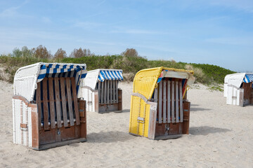 beach chairs on the beach