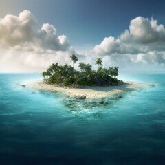 Paradise island, generative ai