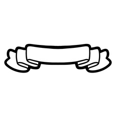 Outline ribbon banner
