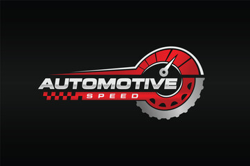 automotive fast wheel speedometer logo