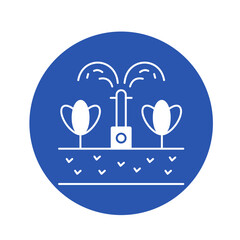 Fountain Color Vector Icon which can easily modify

