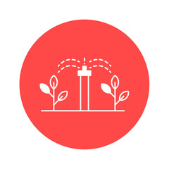 Drip emitter Color Vector Icon which can easily modify

