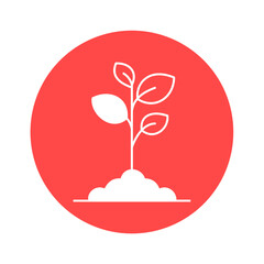 Plantation Color Vector Icon which can easily modify

