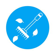 gardening broom Color Vector Icon which can easily modify

