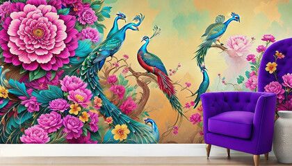 Flower Ambient  Abstract Generative AI 