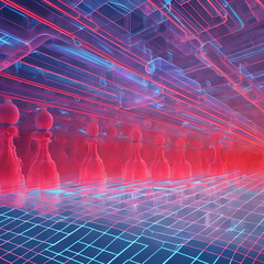 Neon Chess Generative AI 