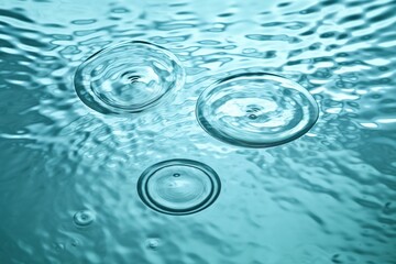 circles on the water surface - ai