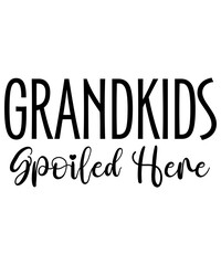Grandparents isolated typography design