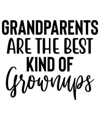 Grandparents isolated typography design