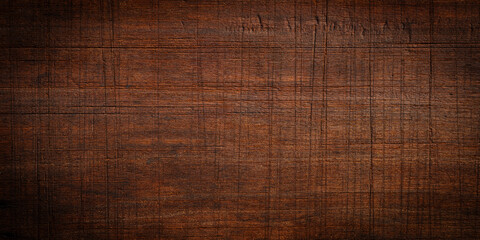 Fototapeta premium Dark wood board texture for background