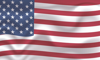 american flag waving in the wind