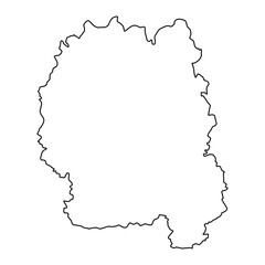 Zhytomyr oblast map, province of Ukraine. Vector illustration.