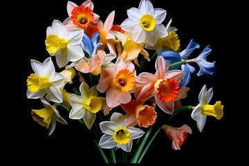 multicoloured flowers