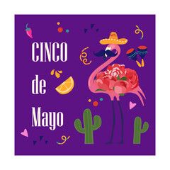 Cinco de Mayo. May 5, federal holiday in Mexico. Fiesta banner and poster design. Mexico independence celebration. Vector illustration. anniversary of Mexico's victor.