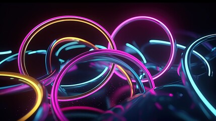 abstract background with circles 4k HD wallpaper