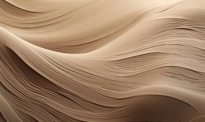  a close up view of a sand dune with wavy lines.  generative ai