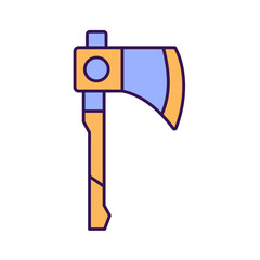 Brick shovel Color Vector Icon which can easily modify

